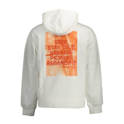 CALVIN KLEIN SWEAT SANS ZIP HOMME BLANC