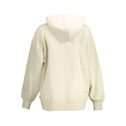 CALVIN KLEIN SWEATSHIRT WITH ZIP WOMAN BEIGE