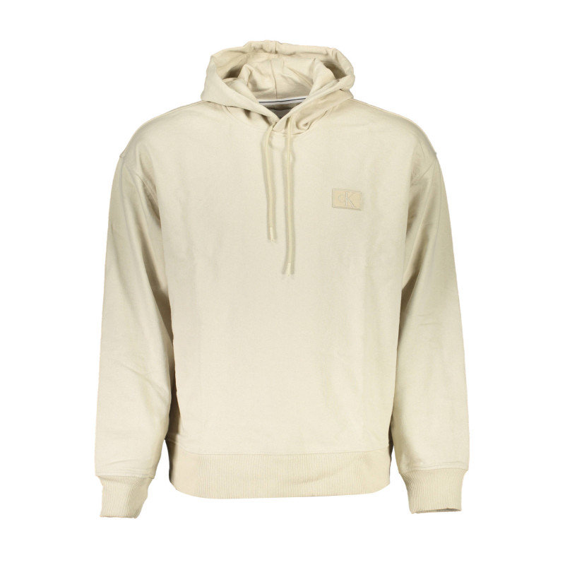 CALVIN KLEIN SWEAT SANS ZIP HOMME BEIGE