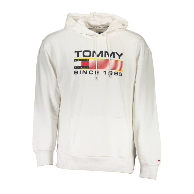 SWEAT-SHIRT BLANC SANS ZIP TOMMY HILFIGER HOMME