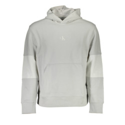 CALVIN KLEIN SWEAT SANS ZIP GRIS HOMME