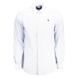 POLO US MANCHES LONGUES HOMME BLEU CLAIR