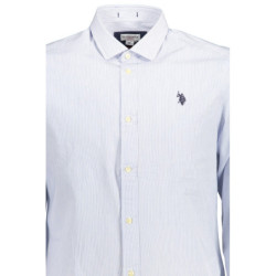 POLO US MANCHES LONGUES HOMME BLEU CLAIR