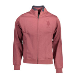 SWEAT-SHIRT US POLO AVEC ZIP VIOLET HOMME
