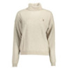 US WOMEN'S BEIGE TURTLENECK POLO SHIRT