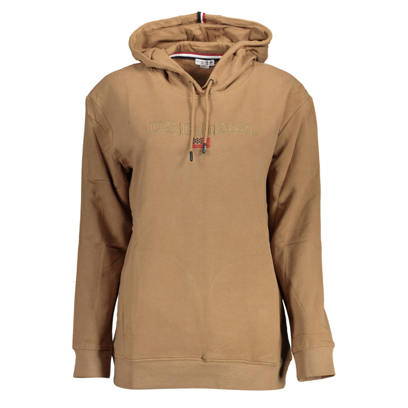 SWEAT-SHIRT US POLO SANS ZIP FEMME MARRON