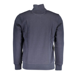 LA MARTINA MEN'S BLUE ZIPPED SWEATSHIRT
