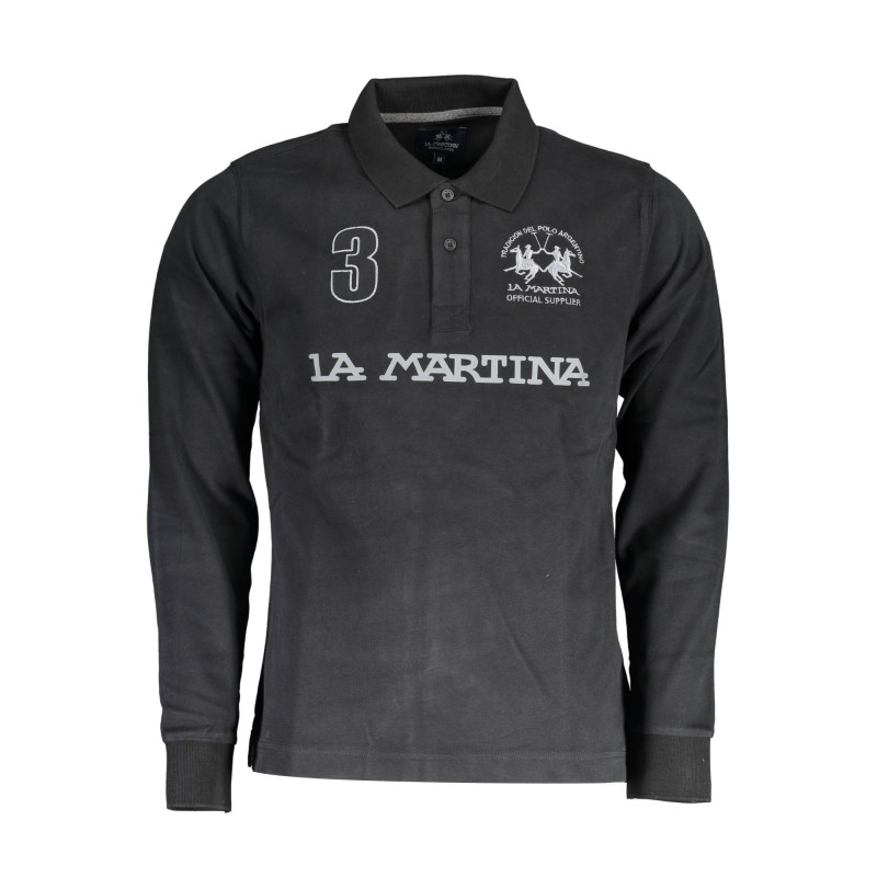 LA MARTINA POLO MANCHES LONGUES HOMME NOIR