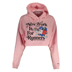 SWEAT-SHIRT FEMME ROSE SANS ZIP TOMMY HILFIGER