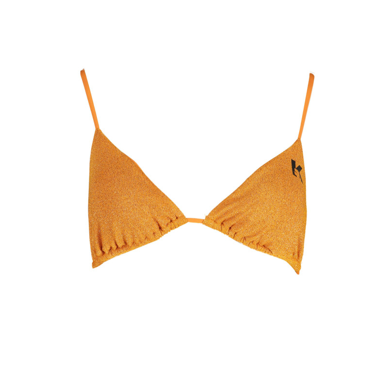 KARL LAGERFELD BEACHWEAR TOP WOMEN'S COSTUME ORANGE