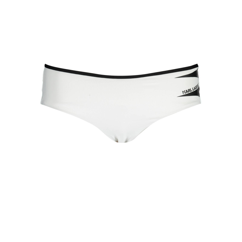 KARL LAGERFELD BEACHWEAR BAS DE MAILLOT DE BAIN FEMME BLANC