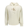 CALVIN KLEIN WHITE MEN'S SWEATSHIRT WITHOUT ZIP