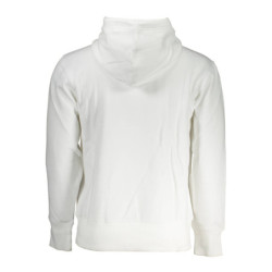 CALVIN KLEIN WHITE MEN'S SWEATSHIRT WITHOUT ZIP