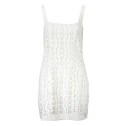 ROBE COURTE FEMME DESIGUAL BLANCHE