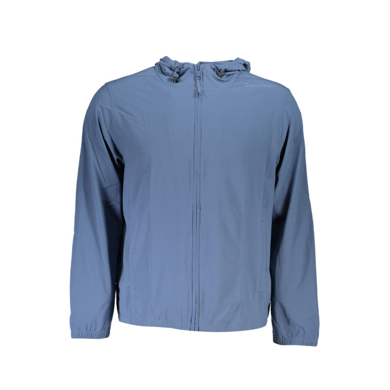 SWEAT-SHIRT HOMME ZIPPÉ BLEU CALVIN KLEIN