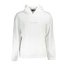 CALVIN KLEIN WHITE MEN'S SWEATSHIRT WITHOUT ZIP