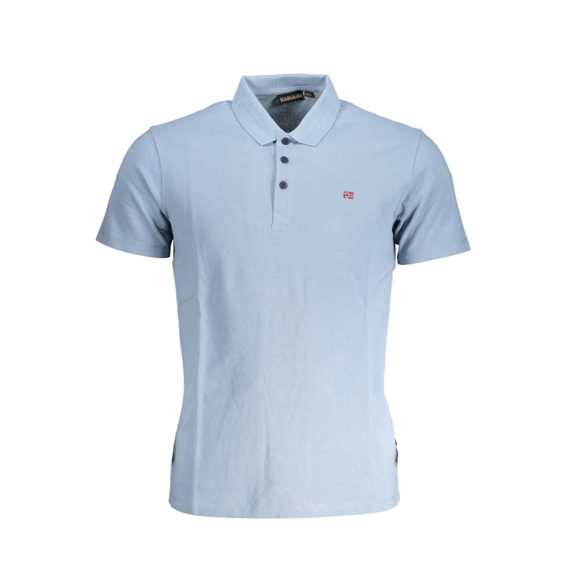NAPAPIJRI POLO SHORT SLEEVE MAN LIGHT BLUE