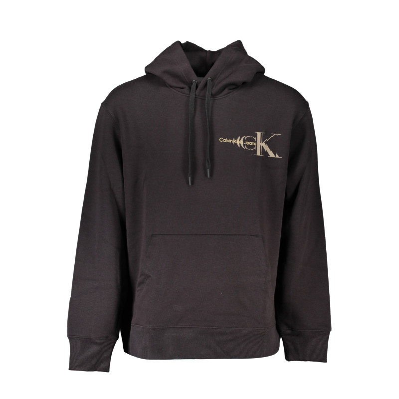 CALVIN KLEIN SWEAT SANS ZIP NOIR HOMME