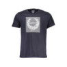 GIAN MARCO VENTURI MEN'S SHORT SLEEVED T-SHIRT BLUE