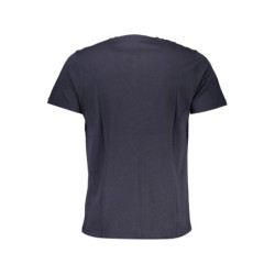 GIAN MARCO VENTURI MEN'S SHORT SLEEVED T-SHIRT BLUE
