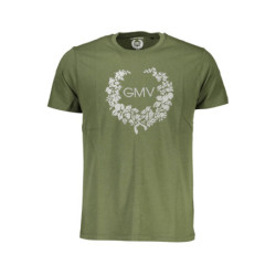 GIAN MARCO VENTURI MEN'S SHORT SLEEVED T-SHIRT GREEN