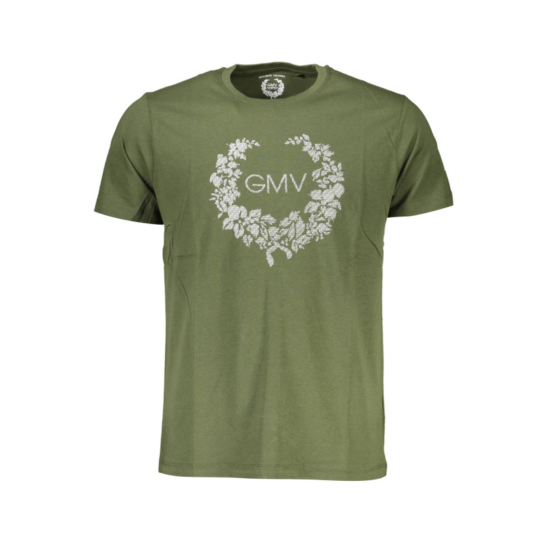 GIAN MARCO VENTURI MEN'S SHORT SLEEVED T-SHIRT GREEN