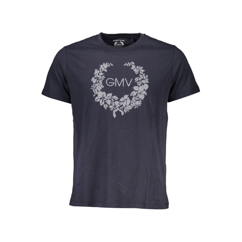 GIAN MARCO VENTURI MEN'S SHORT SLEEVED T-SHIRT BLUE