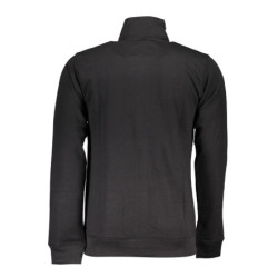 GIAN MARCO VENTURI MEN'S BLACK ZIPPED SWEATSHIRT
