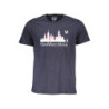 GIAN MARCO VENTURI MEN'S SHORT SLEEVED T-SHIRT BLUE