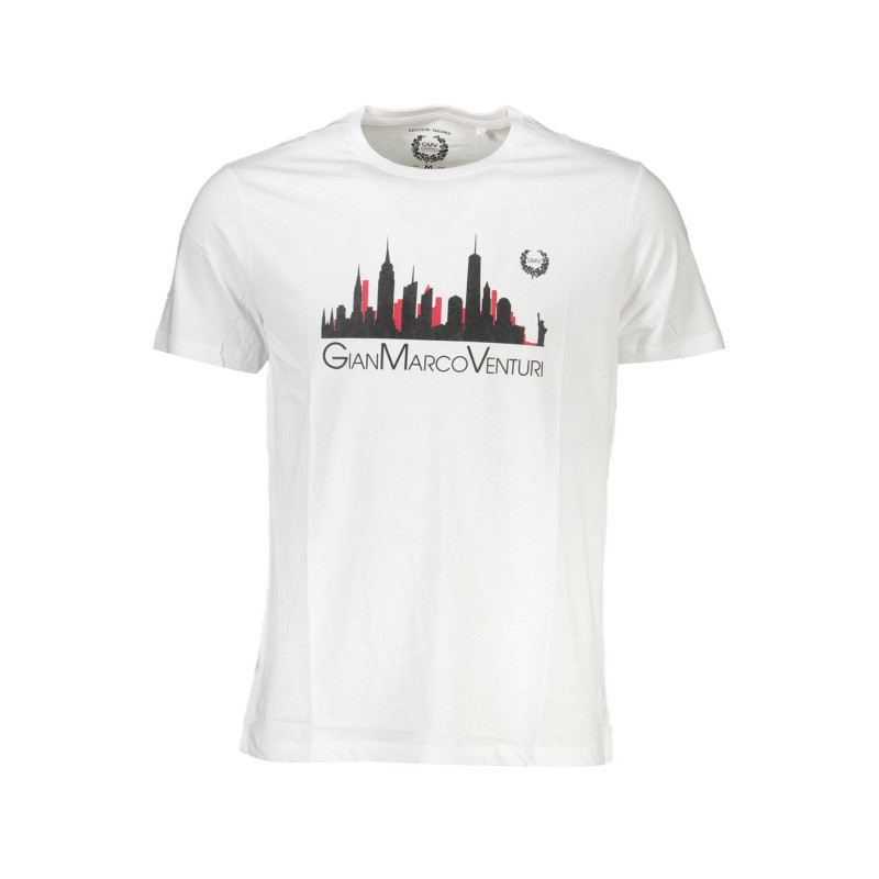 GIAN MARCO VENTURI T-SHIRT MANCHES COURTES HOMME BLANC