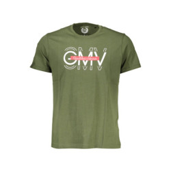 GIAN MARCO VENTURI MEN'S SHORT SLEEVED T-SHIRT GREEN