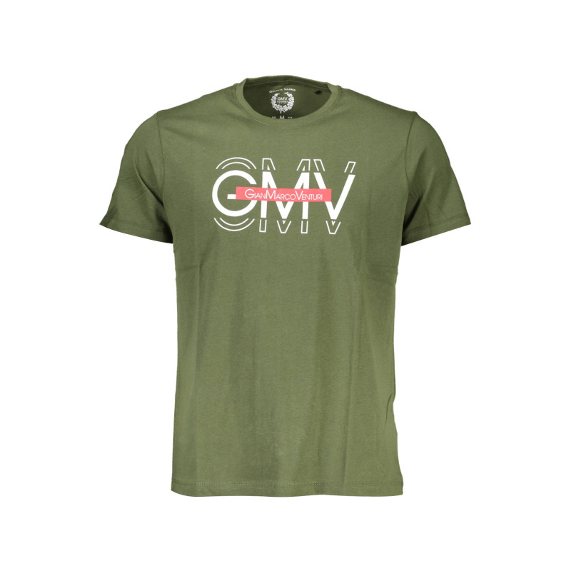 GIAN MARCO VENTURI MEN'S SHORT SLEEVED T-SHIRT GREEN