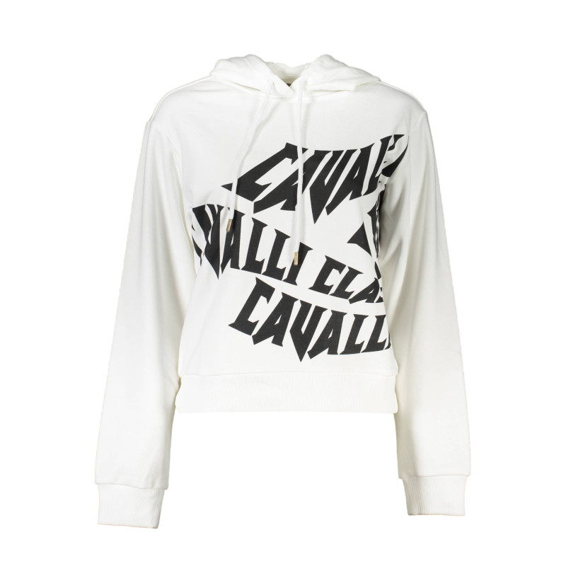 CAVALLI CLASS SWEAT SANS ZIP FEMME BLANC