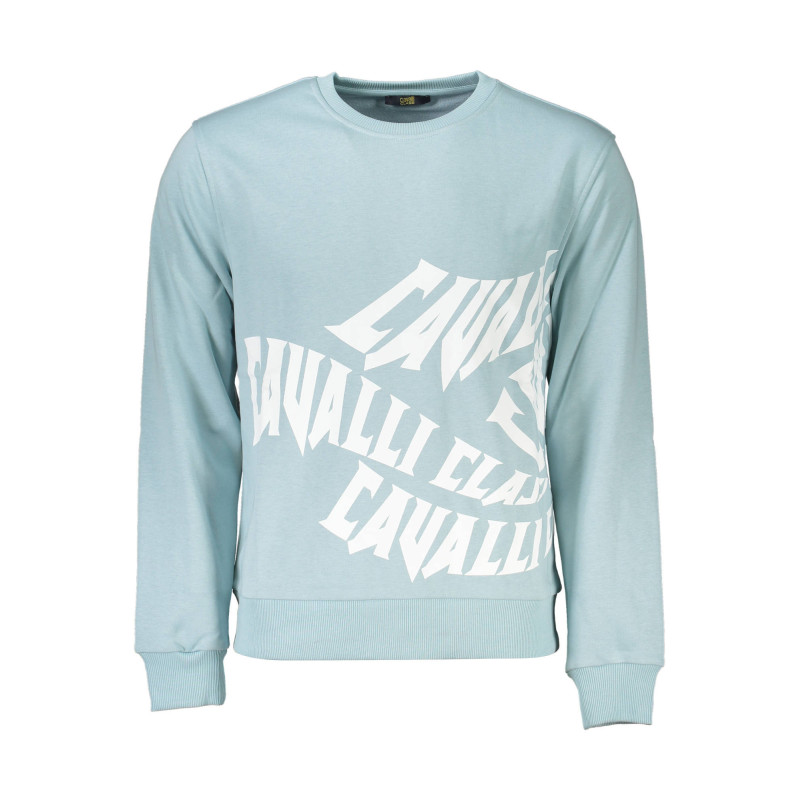 CAVALLI CLASS SWEAT SANS ZIP HOMME BLEU CLAIR