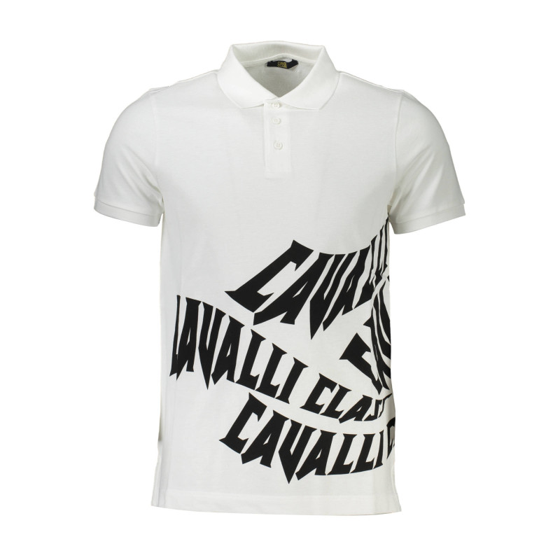 CAVALLI CLASS POLO MANCHES COURTES HOMME BLANC