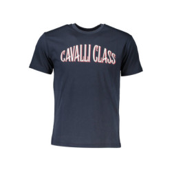 CAVALLI CLASS T-SHIRT MANCHES COURTES HOMME BLEU