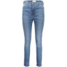 CALVIN KLEIN JEANS EN DENIM POUR FEMME BLEU CLAIR