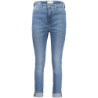 CALVIN KLEIN JEANS EN DENIM POUR FEMME BLEU CLAIR