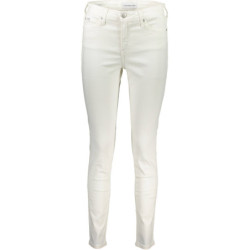 CALVIN KLEIN JEANS EN DENIM POUR FEMME BLANC