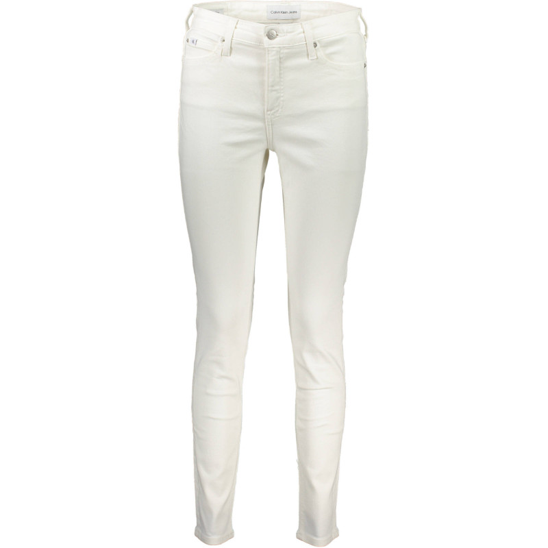 CALVIN KLEIN WOMEN'S DENIM JEANS WHITE