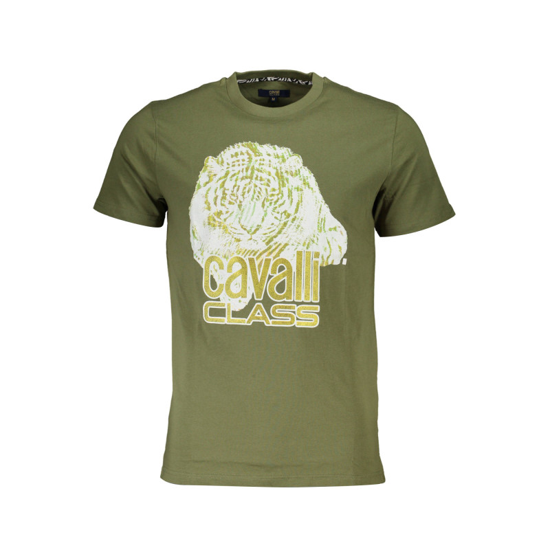 CAVALLI CLASS T-SHIRT MANCHES COURTES HOMME VERT