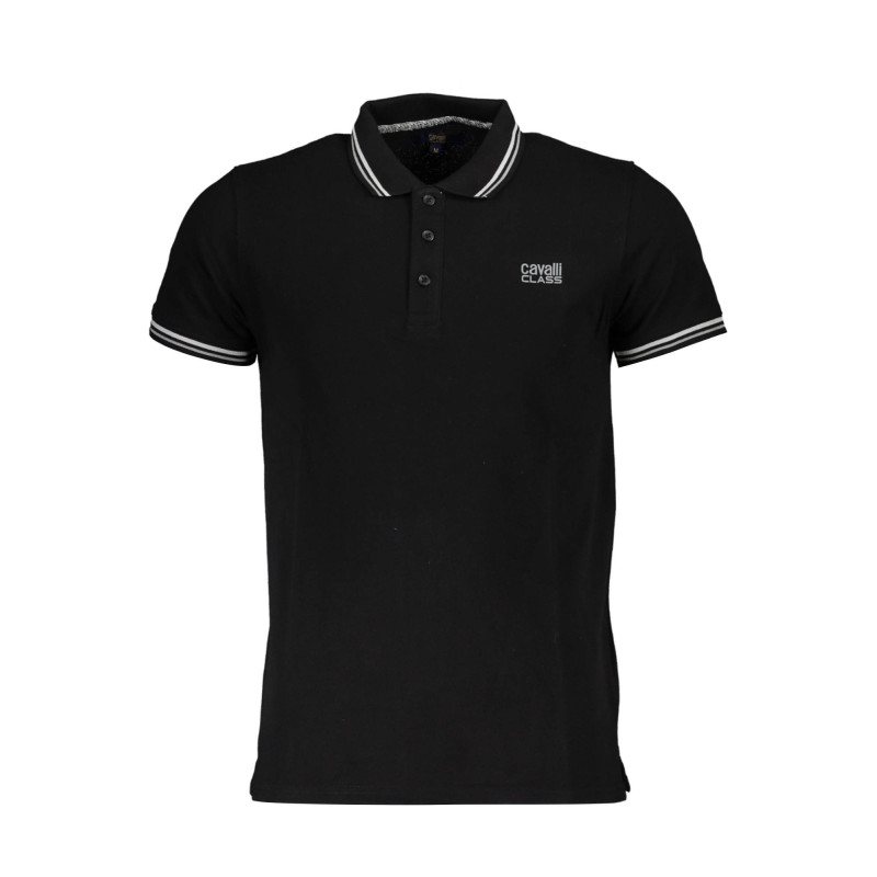 CAVALLI CLASS POLO MANCHES COURTES HOMME NOIR