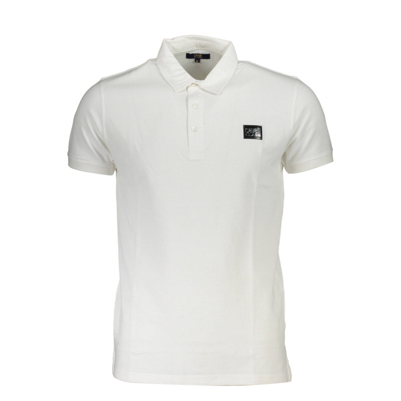 CAVALLI CLASS POLO MANCHES COURTES HOMME BLANC