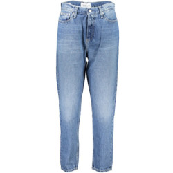CALVIN KLEIN JEANS EN DENIM POUR FEMME BLEU CLAIR