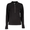 TOMMY HILFIGER WOMEN'S LONG SLEEVE POLO SHIRT BLACK
