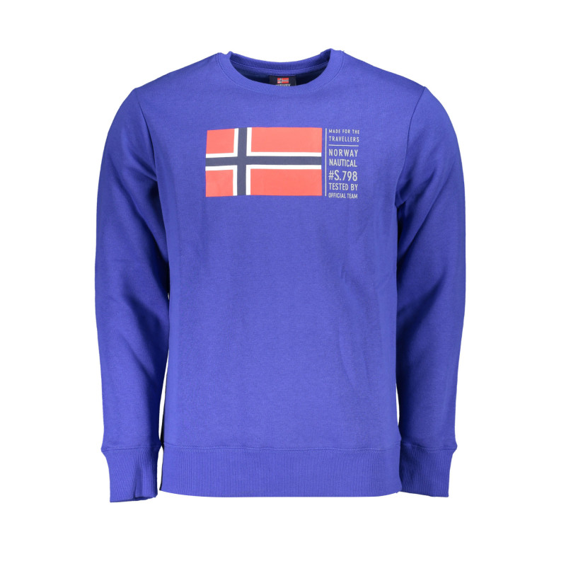 SWEAT-SHIRT SANS FERMETURE ÉCLAIR BLEU POUR HOMMES NORVÈGE 1963