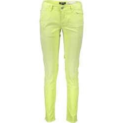 JUST CAVALLI YELLOW WOMEN'S TROUSERS