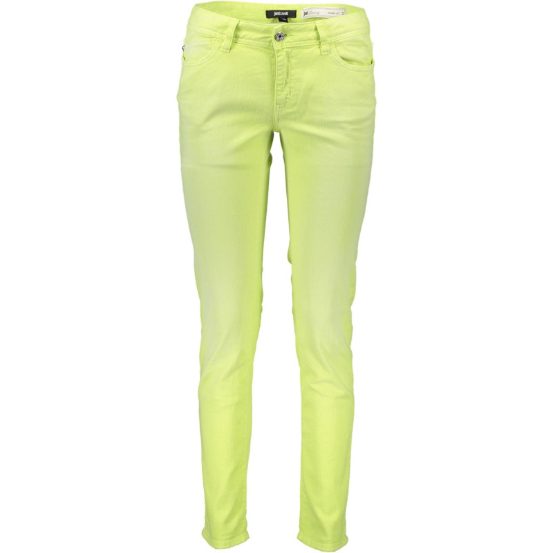 PANTALON FEMME JUST CAVALLI JAUNE