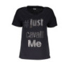 JUST CAVALLI WOMEN'S SHORT SLEEVE T-SHIRT BLACK