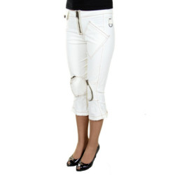 KING'S JEANS PANTALON FISH FEMME BLANC